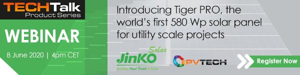 Introducing Tiger PRO, the world’s first 580 Wp solar panel for utility scale projects Monday, June 8th 2020 - 5:00 PM (EEST)